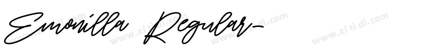 Emonilla Regular字体转换